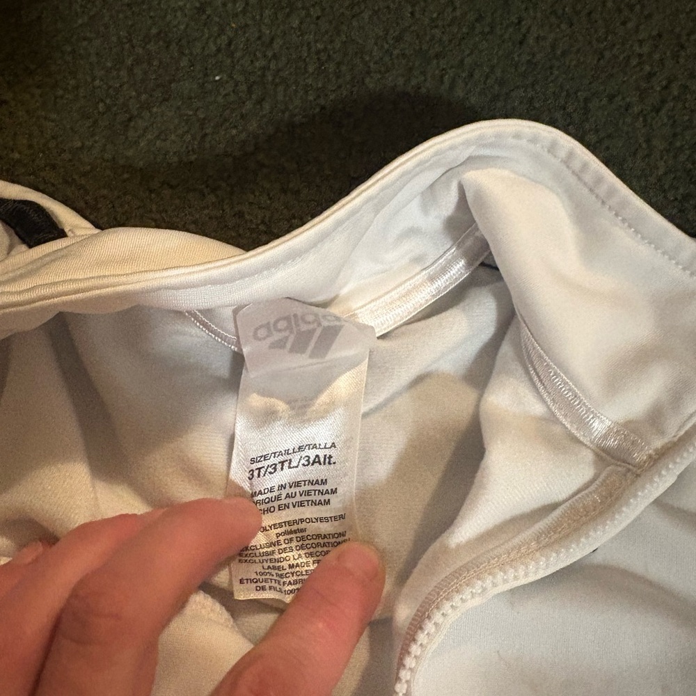 Adidas Classic White Zip-Up